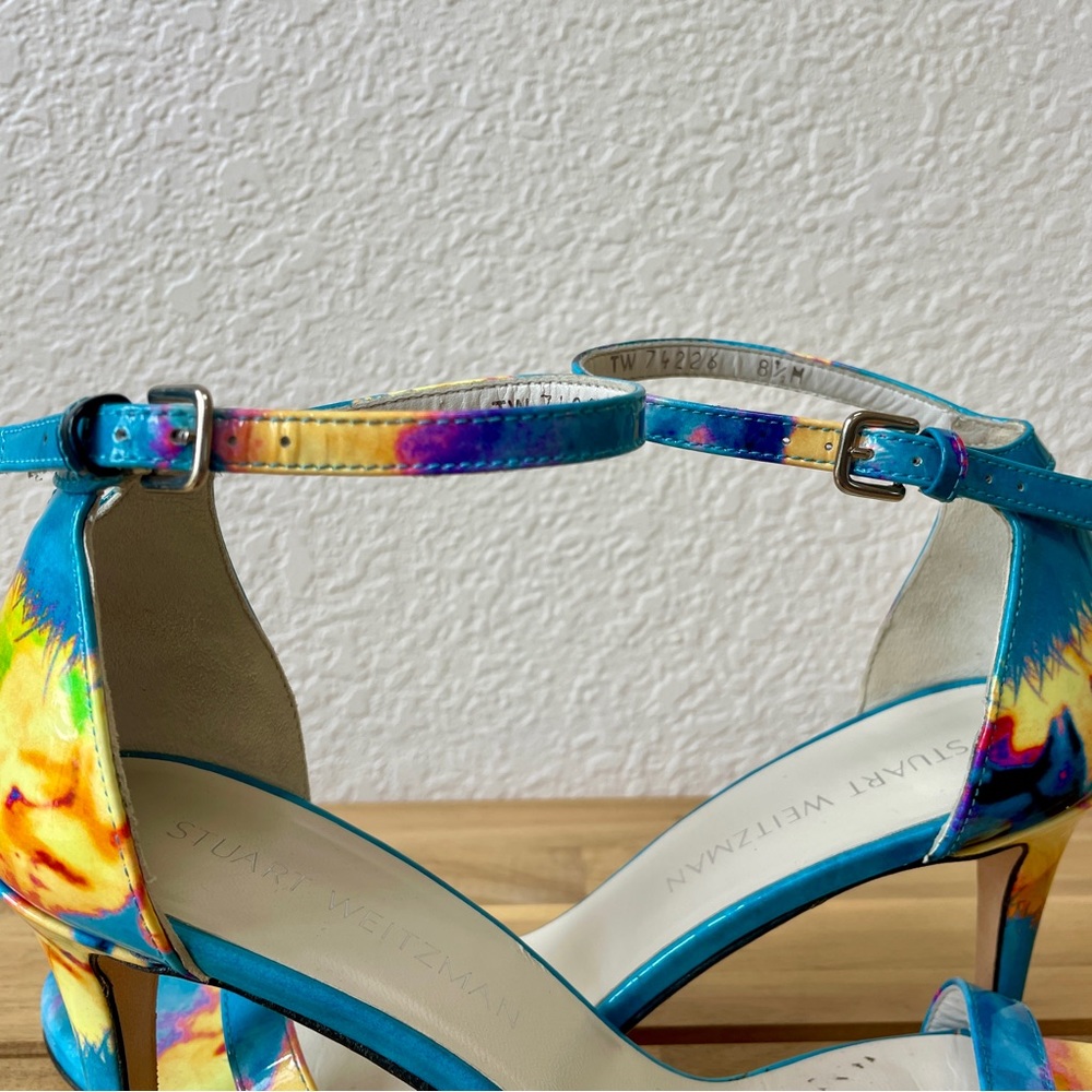 Stuart Weitzman, Blue Muli Color, Nudist Heel, Size 8.5 - Picture 6 of 12